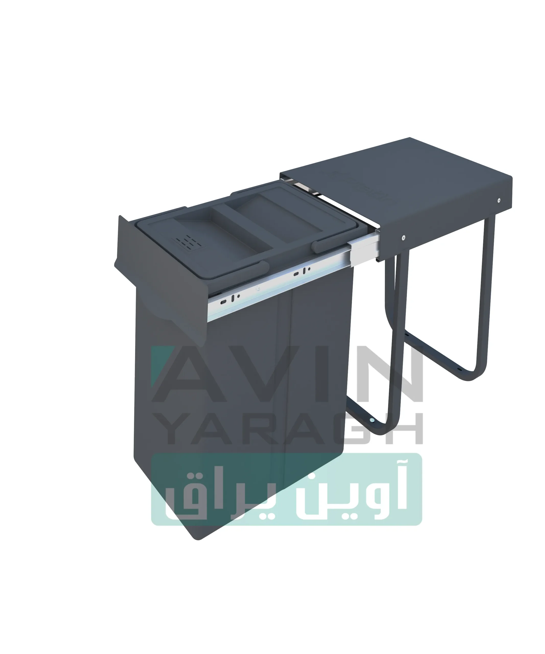 سطل زباله تک مخزن پلاتین مدل 3611(20 لیتری)-آوین یراق سطل زباله تک مخزن پلاتین مدل 3611(20 لیتری)-آوین یراق
