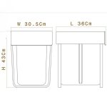 ابعاد سطل زباله 814 آدلان