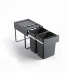 سطل زباله آرامبند ملونی مدل 9198 (50 لیتری)