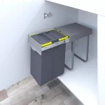 سطل زباله تک مخزن پلاتین مدل 3611(20 لیتری)-آوین یراق