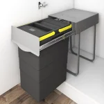 سطل زباله تکمخزن بزرگ پلاتین مدل 3613 (40 لیتری )-آوین یراق