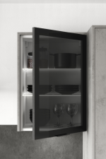 درب شیشه ای آلومینیومی کابینت