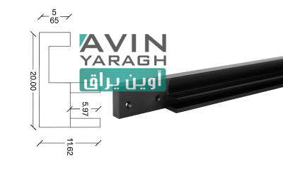 کپ درپوش های بالا و پایین پروفیل فرنچ(با دستگیره)