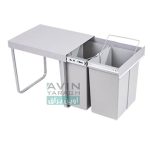 سطل زباله کابینتی 24 لیتری 2 مخزنه اکونامی-آوبن یراق