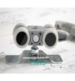 قرقره دو درب ریلی چوبی هم زمان بازشو کد 9820-آوین یراق