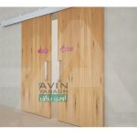 مکانیزم دو درب ریلی چوبی هم زمان بازشو کد 9820-آوین یراق