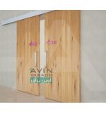 مکانیزم دو درب ریلی چوبی هم زمان بازشو کد 9820-آوین یراق