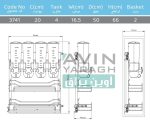ابعاد جا حبوبات ریلی شیردار پلاتین-آوین یراق