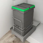 سطل زباله تک مخزن پلاتین 40 لیتری کد 3614-آوین یراق