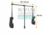 ابعاد رگال آسانسوری آلباتور - آوین یراق