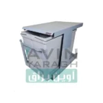 سطل زباله زیر سینک دو مخزنه فراسازان مدل ۱۵۰۷ با ریل کف-آوین یراق